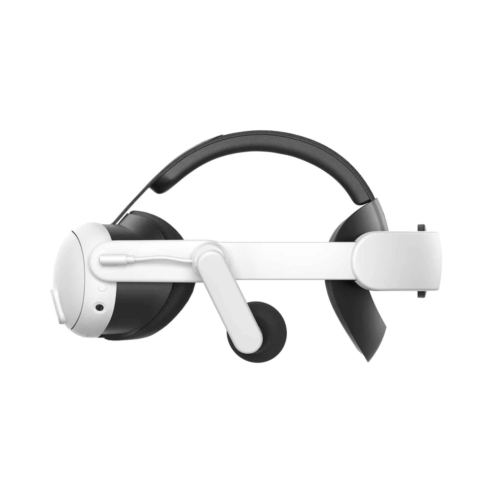 The KIWI design K4 Duo all-in-one strap on a Quest 3, with integrated over-ear headphone cups and a battery pack at the rear