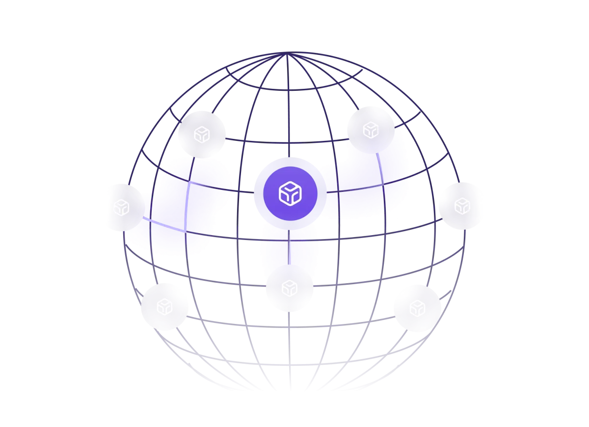 Best Cloud GPUs on Runpod: What Each Pricing Tier Actually Costs 2 Wireframe globe marked with Runpod node icons across several continents